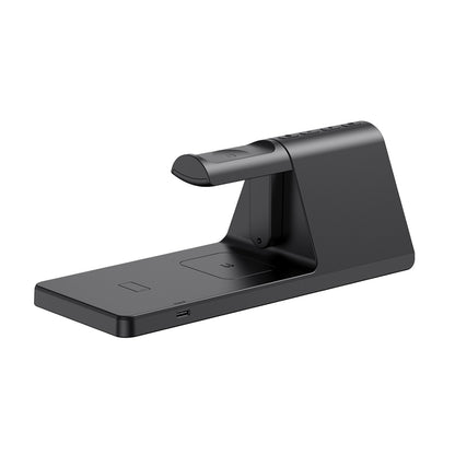 Digitalna ura HAVIT W3042 4v1 z brezžičnim polnjenjem QI, črna