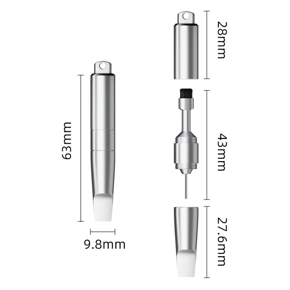 OEM SIM ključ CS-02, 3v1, Tip obeska, Siva