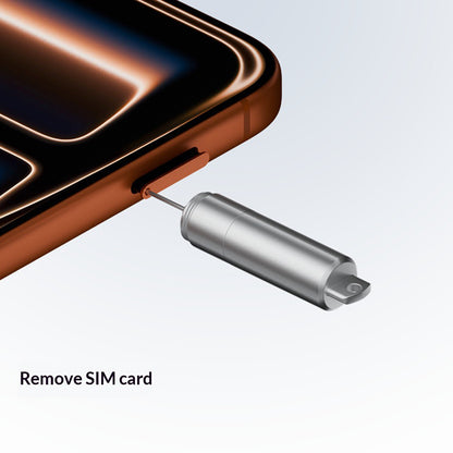 OEM SIM ključ CS-02, 3v1, Tip obeska, Siva
