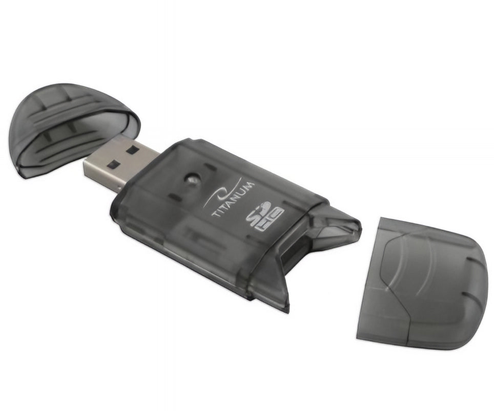 USB čitalec kartic Esperanza Titanum TA101K, SD, črn