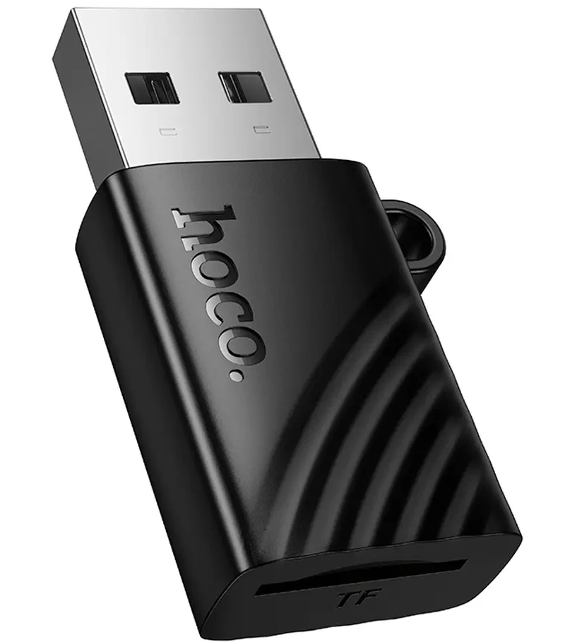 USB Card Reader HOCO HB53, microSD, Black