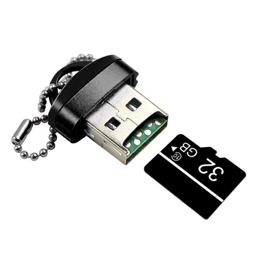 USB čitalec kartic OEM CR01, microSD, črn