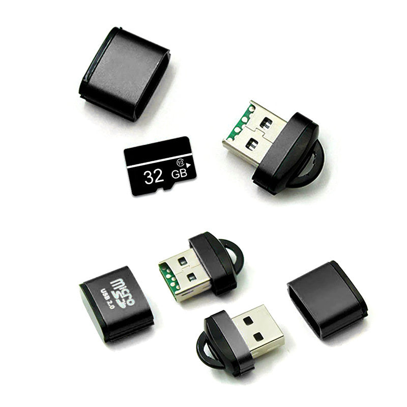 USB čitalec kartic OEM CR01, microSD, črn