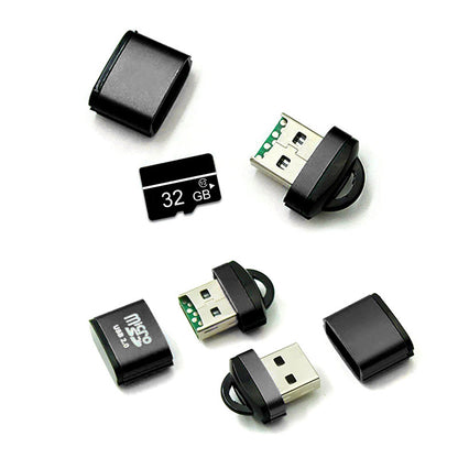 USB čitalec kartic OEM CR01, microSD, črn