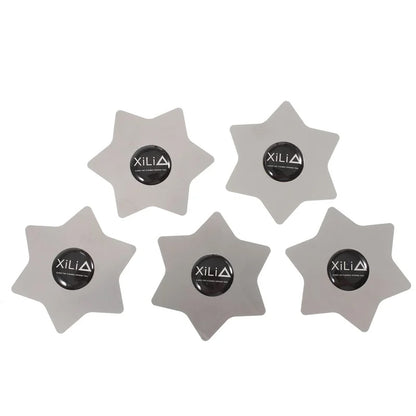 Xili Hexagon kovinski sponki, komplet 5 kosov