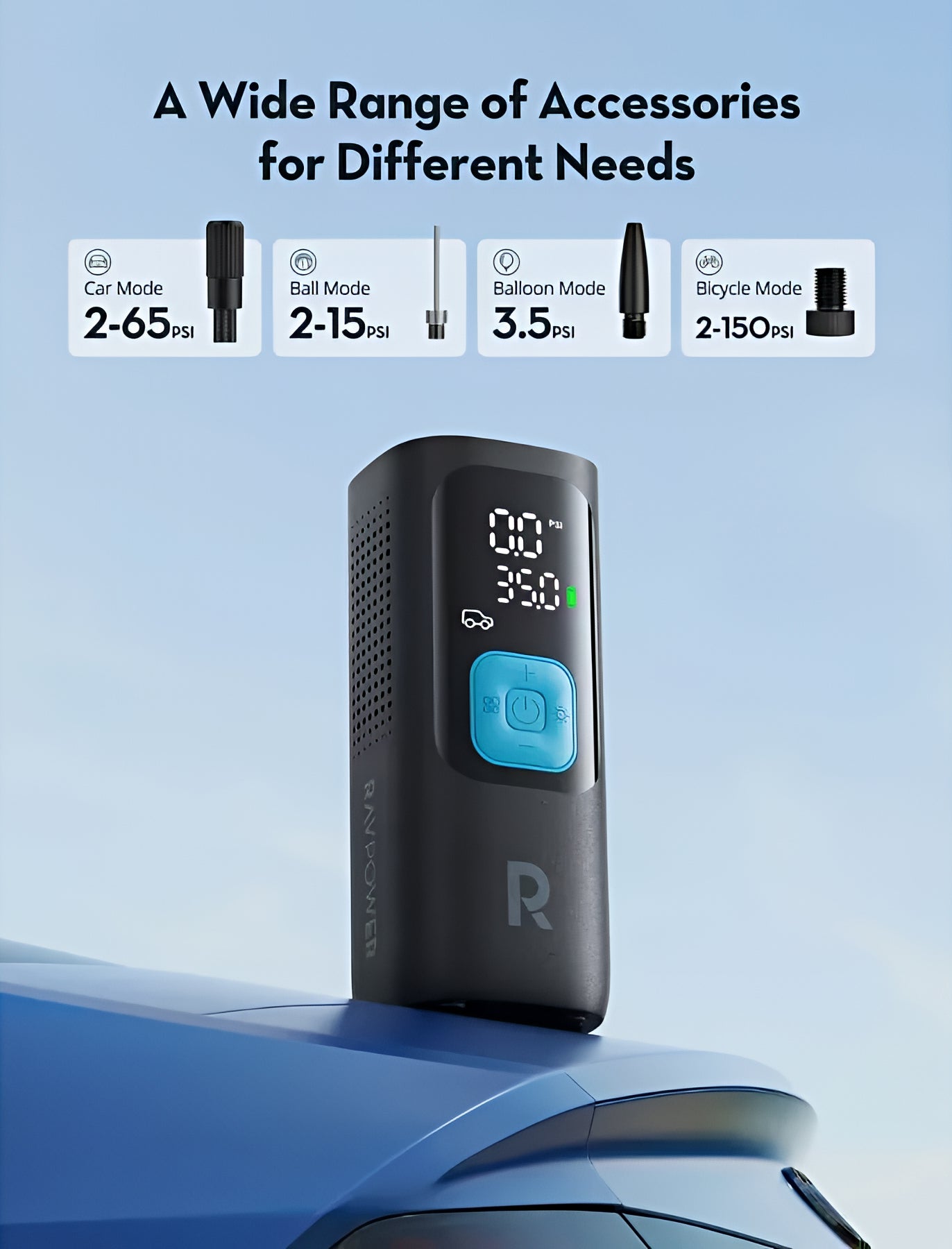 Avtomobilski kompresor RavPower RP-PB1233