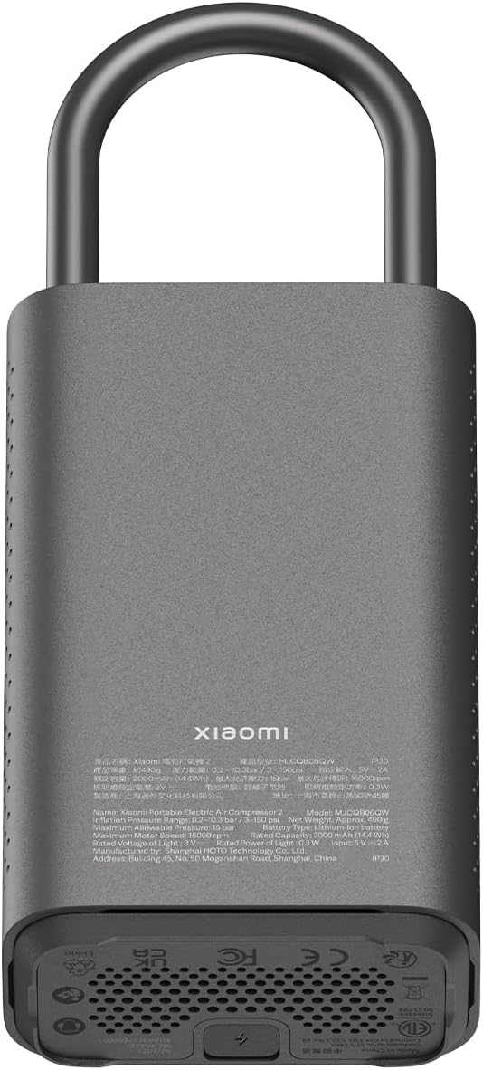 Avtomobilski kompresor Xiaomi Mi Mi prenosna zračna črpalka 2 BHR7112GL 