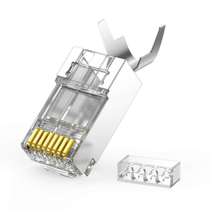 Omrežni konektor UGREEN NW123, RJ45, Cat6A/7, komplet 10 kosov