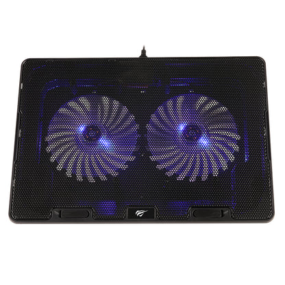Cooler HAVIT F2083 za prenosnike 9inch - 17inch, črn