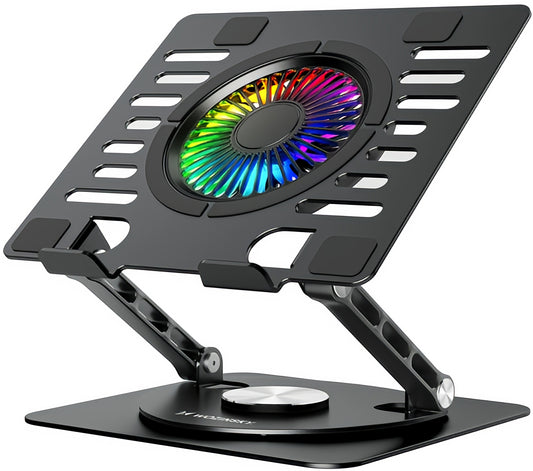 Cooler WZK WDCX-X16-AS za prenosnik 10palčni - 16palčni, RGB, Črn