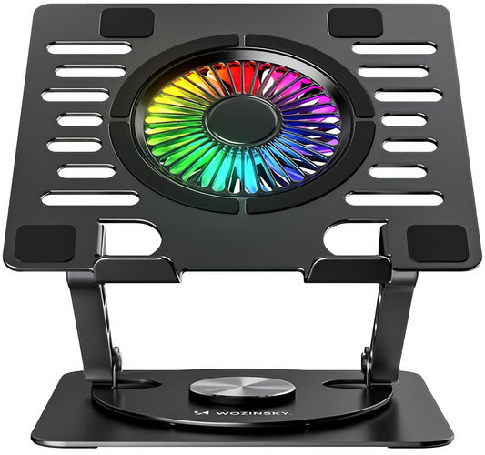 Hladilnik WZK CoolBase za prenosnik 10–16 palcev, RGB, črn