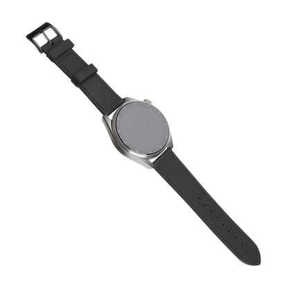 Pas Fixed Leather za Huawei Watch / Xiaomi Watch Series, 22mm, Črna