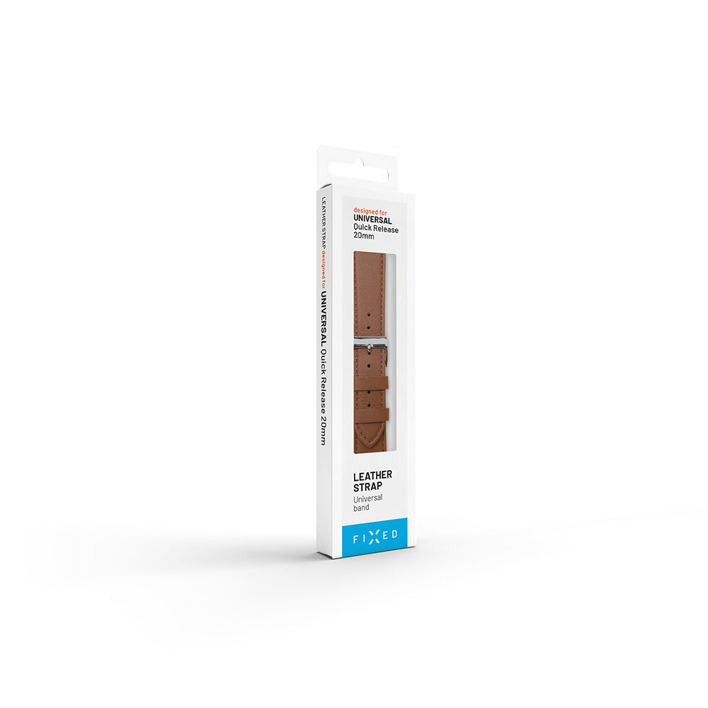 Pas Fixed Leather za Huawei Watch / Xiaomi Watch Series, 22mm, Črna