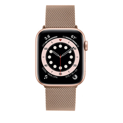 Fixed Mesh Strap for Apple Watch 42mm / 41mm / 40mm / 38mm Series, Rose Gold