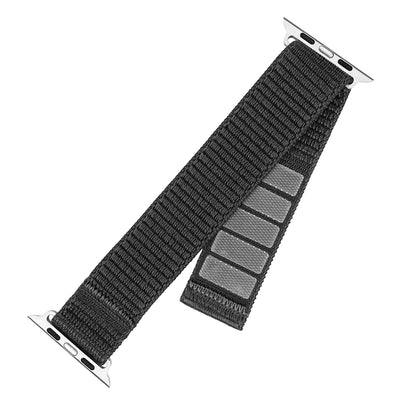 Športni najlonski pas Fixed za Apple Watch 42mm / 41mm / 40mm / 38mm serije, temno siv