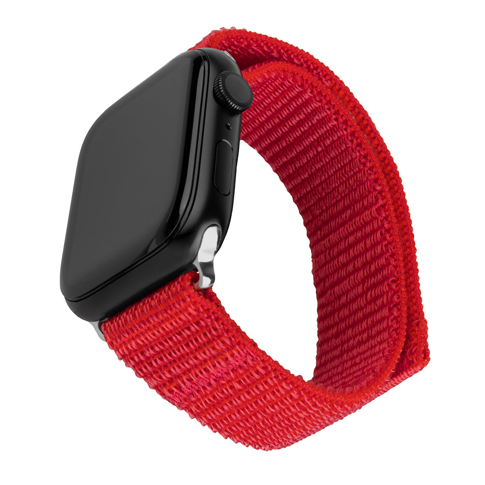 Športni najlonski pas Fixed za Apple Watch 42mm / 41mm / 40mm / 38mm Series, Rdeča