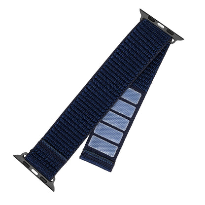 Športni najlonski pas Fixed za Apple Watch 49mm / 46mm / 45mm / 44mm / 42mm Series, temno modra
