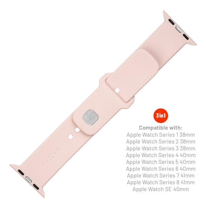 Pas Fixed Silicone Sporty za Apple Watch 42mm / 41mm / 40mm / 38mm Series, Roza