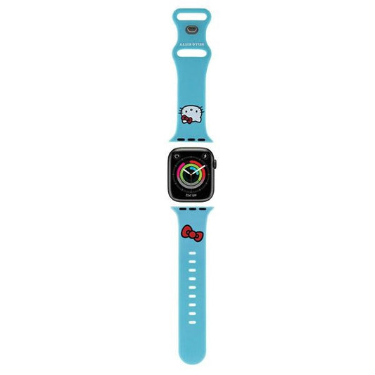 Pas Hello Kitty Silicone Kitty Head za Apple Watch 42mm / 41mm / 40mm / 38mm Series, Modra