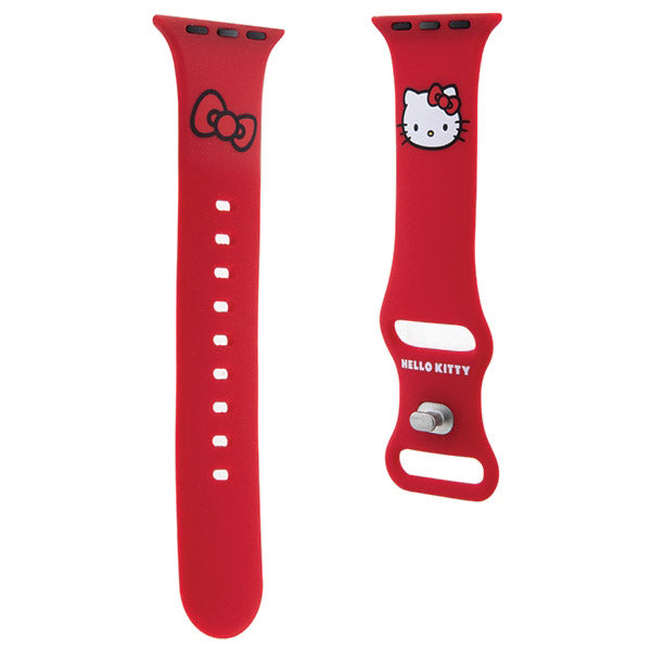 Pas Hello Kitty Silicone Kitty Head za Apple Watch 42mm / 41mm / 40mm / 38mm Series, Rdeča