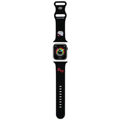Hello Kitty Silicone Kitty Head Strap for Apple Watch 49mm / 46mm / 45mm / 44mm / 42mm Series, Black