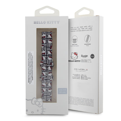 Pas Hello Kitty Silicone Tags Graffiti za Samsung Galaxy Watch / Huawei Watch Series, Črna