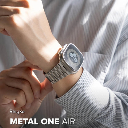 Pas Ringke Metal One Air za Apple Watch 49mm / 46mm / 45mm / 44mm Series, Srebrn.