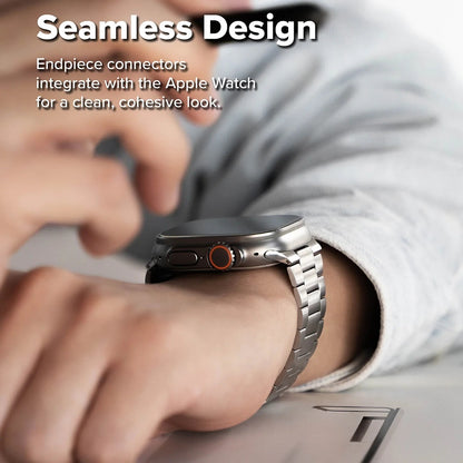 Pas Ringke Metal One Air za Apple Watch 49mm / 46mm / 45mm / 44mm Series, Srebrn.
