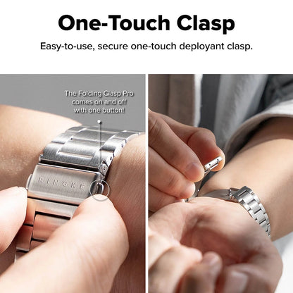 Pas Ringke Metal One Air za Apple Watch 49mm / 46mm / 45mm / 44mm Series, Srebrn.