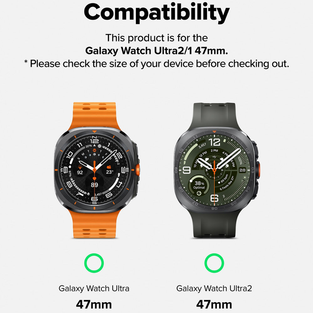 Pašček Ringke Metal One Mesh za Samsung Galaxy Watch Ultra2, črn