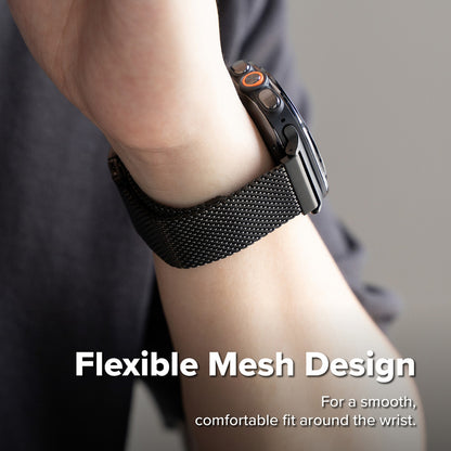 Pašček Ringke Metal One Mesh za Samsung Galaxy Watch Ultra2, črn