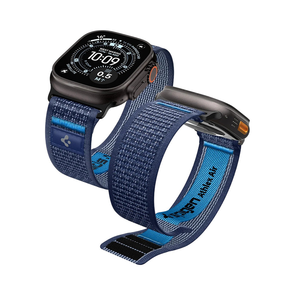 Pas Spigen Athlex Air 2 za Apple Watch 49mm / 46mm / 45mm / 44mm Series, Mornarsko modra AMP10608