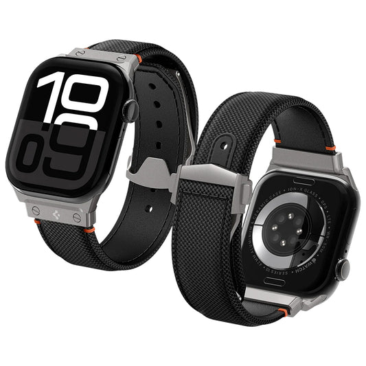 Trak Spigen Classic Fit za Apple Watch 49mm / 46mm / 45mm / 44mm / 42mm serije, črna AMP09304