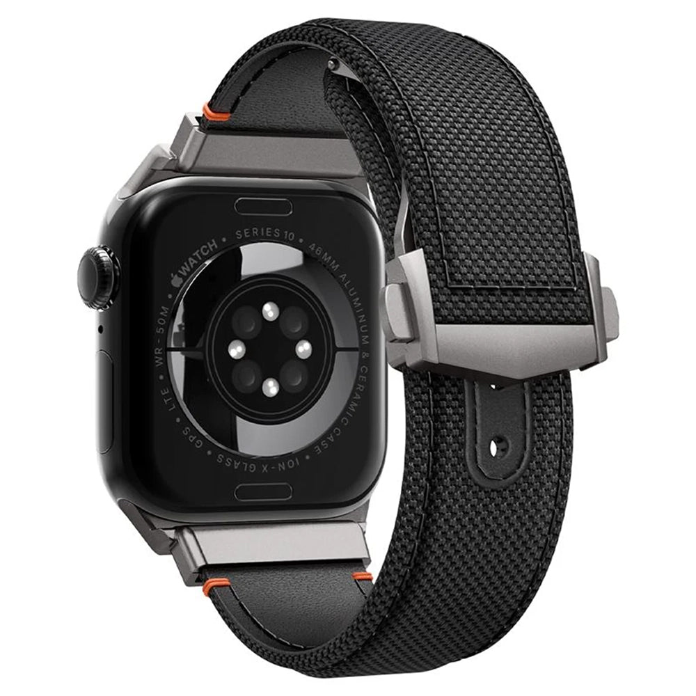Trak Spigen Classic Fit za Apple Watch 49mm / 46mm / 45mm / 44mm / 42mm serije, črna AMP09304