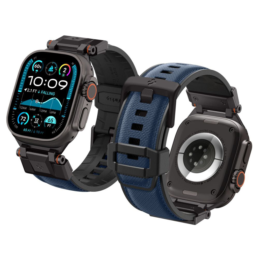 Pas Spigen DuraPro Armor za Apple Watch 49mm / 46mm / 45mm / 44mm / 42mm Series, Mornarsko modra AMP09103