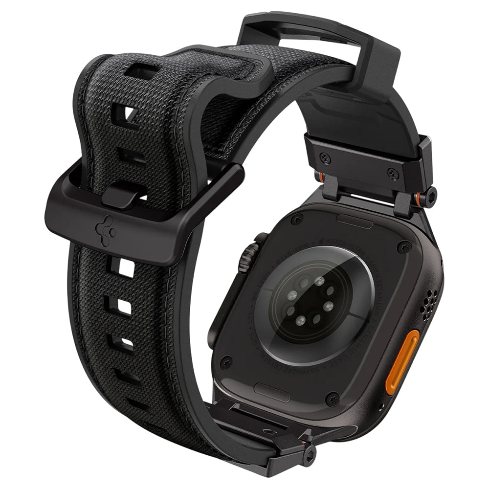 Trak Spigen DuraPro Armor za Apple Watch 49mm / 46mm / 45mm / 44mm / 42mm serije, črna AMP06065
