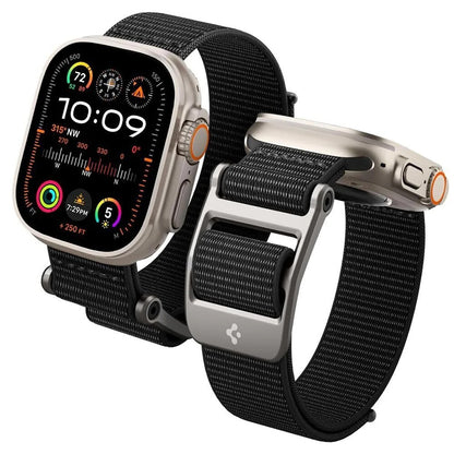 Trak Spigen DuraPro Flex za Apple Watch 49mm / 46mm / 45mm / 44mm serije, črna AMP02465