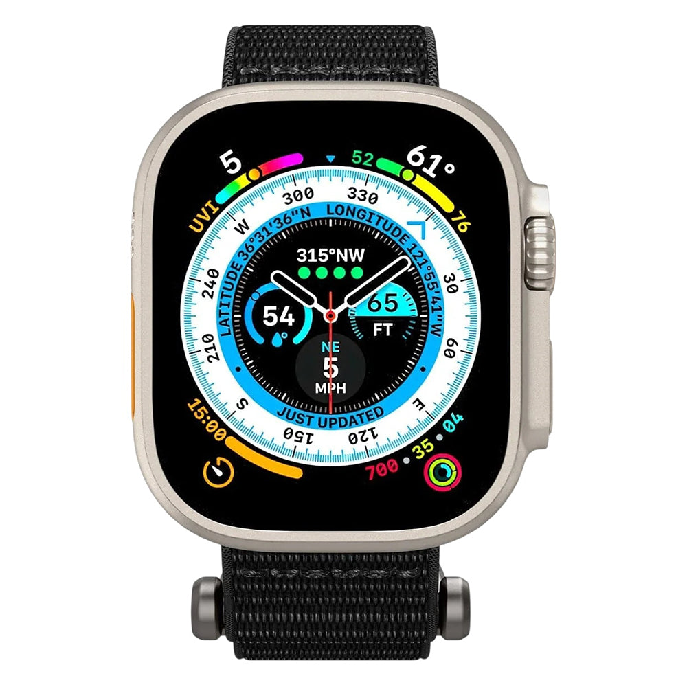 Trak Spigen DuraPro Flex za Apple Watch 49mm / 46mm / 45mm / 44mm serije, črna AMP02465