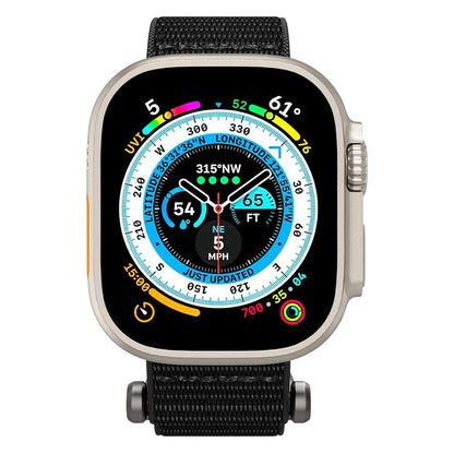 Trak Spigen DuraPro Flex za Apple Watch 49mm / 46mm / 45mm / 44mm serije, črna AMP02465