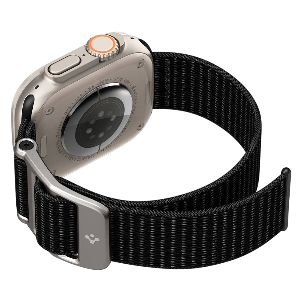 Trak Spigen DuraPro Flex za Apple Watch 49mm / 46mm / 45mm / 44mm serije, črna AMP02465