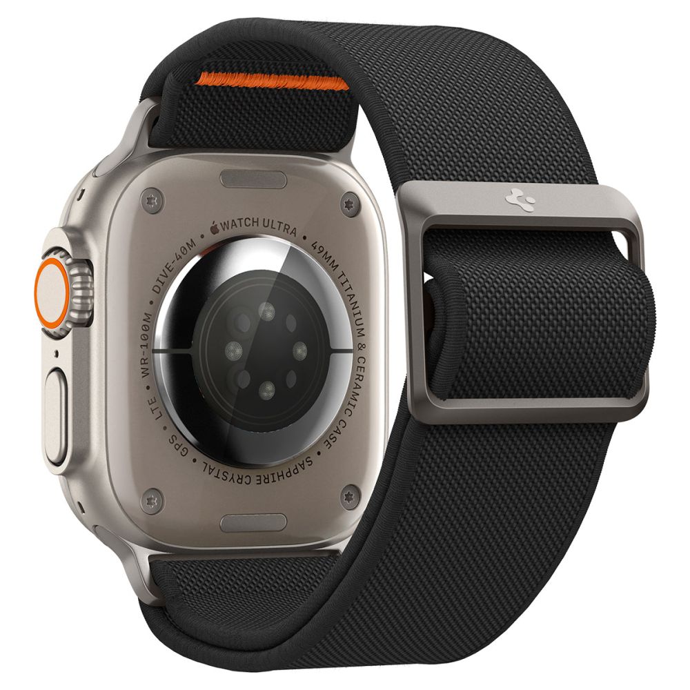 Pas Spigen Fit Lite Ultra za Apple Watch 49mm / 46mm / 45mm / 44mm / 42mm Series, črn AMP05983