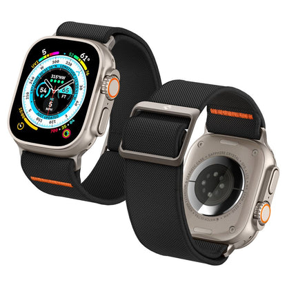 Pas Spigen Fit Lite Ultra za Apple Watch 49mm / 46mm / 45mm / 44mm / 42mm Series, črn AMP05983