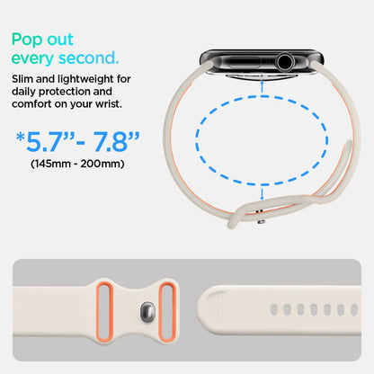 Pas Spigen Nano Pop za Apple Watch 42mm / 41mm / 40mm / 38mm Series, Bež