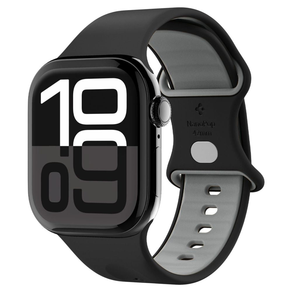 Pas Spigen Nano Pop za Apple Watch 42mm / 41mm / 40mm / 38mm Series, Črn