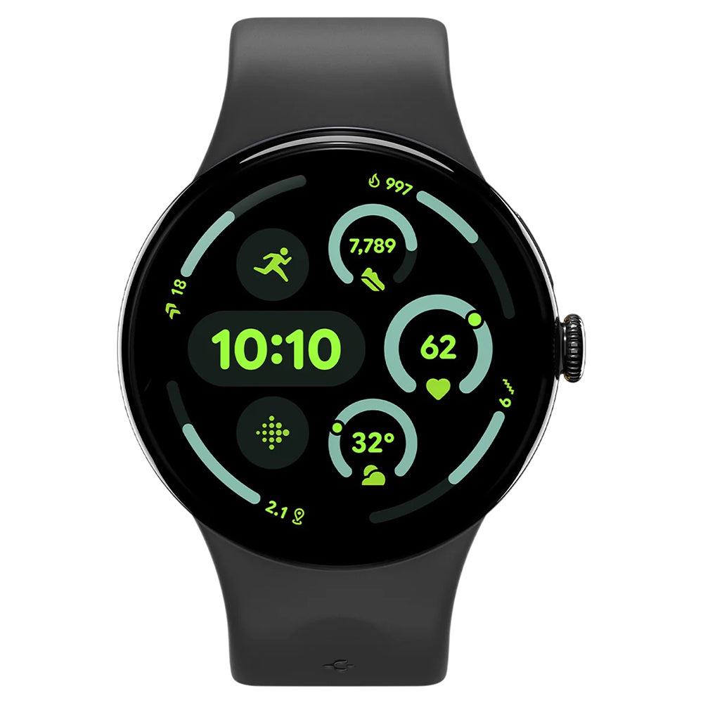 Pašček Spigen Nano Pop za Google Pixel Watch 45mm serijo, črn AMP09491