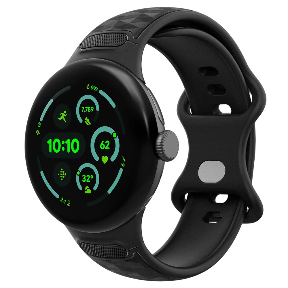 Pas Spigen Parallax za Google Pixel Watch 45mm Series, mat črn AMP10192