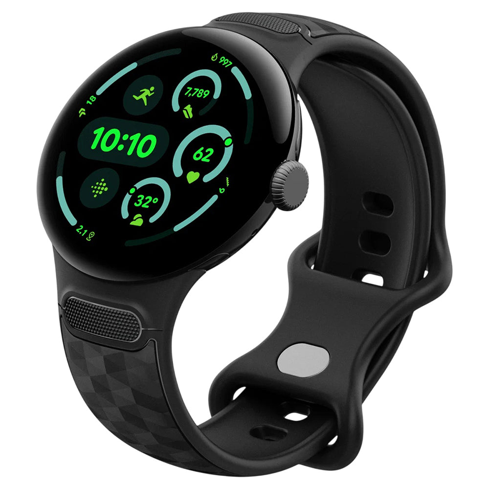 Pas Spigen Parallax za Google Pixel Watch 45mm Series, mat črn AMP10192