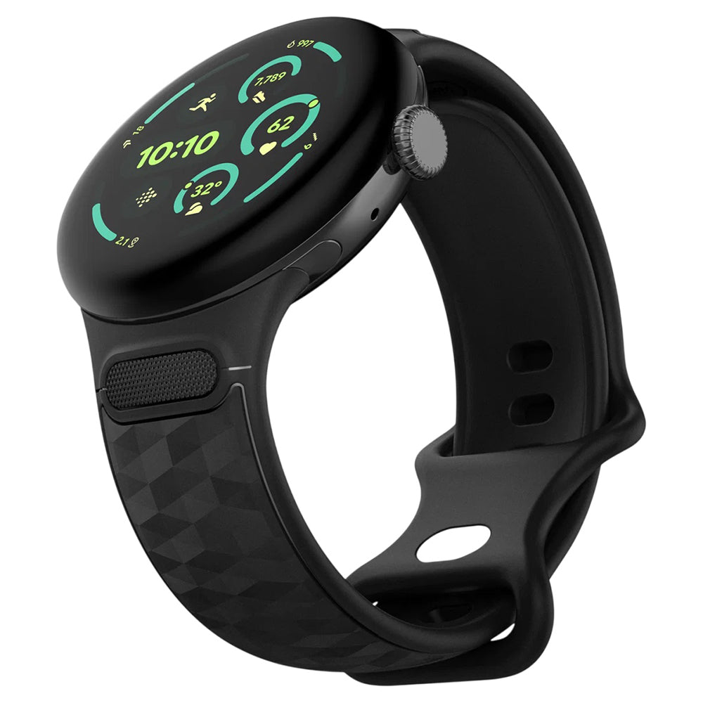 Pas Spigen Parallax za Google Pixel Watch 45mm Series, mat črn AMP10192