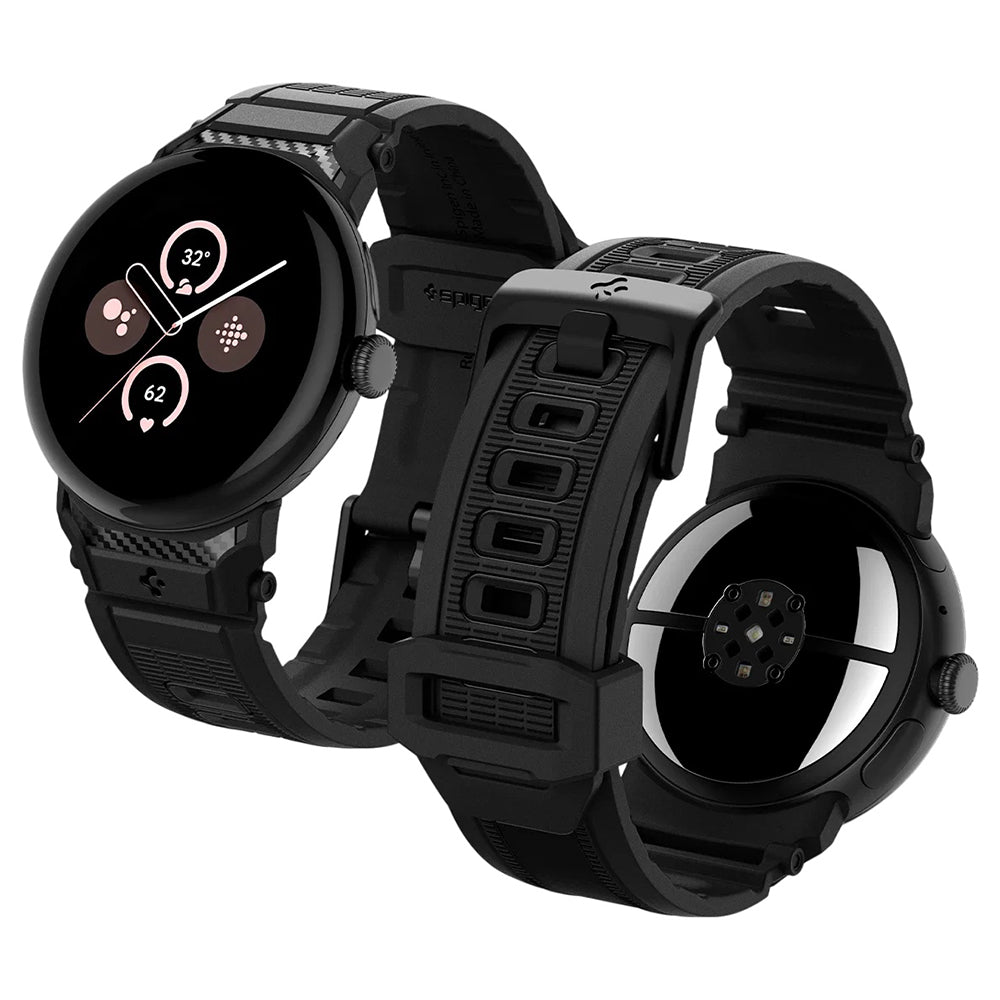 Trak Spigen Rugged za Google Pixel Watch 45mm Series, črna AMP07600