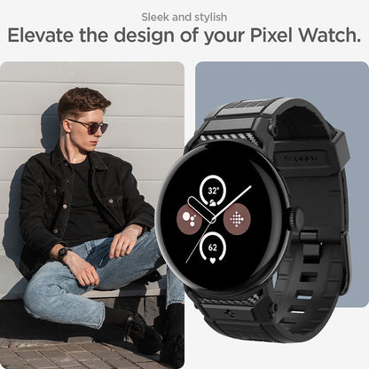 Trak Spigen Rugged za Google Pixel Watch 45mm Series, črna AMP07600